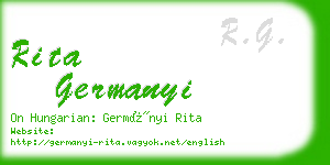 rita germanyi business card